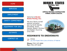 Tablet Screenshot of borderstatespaving.com